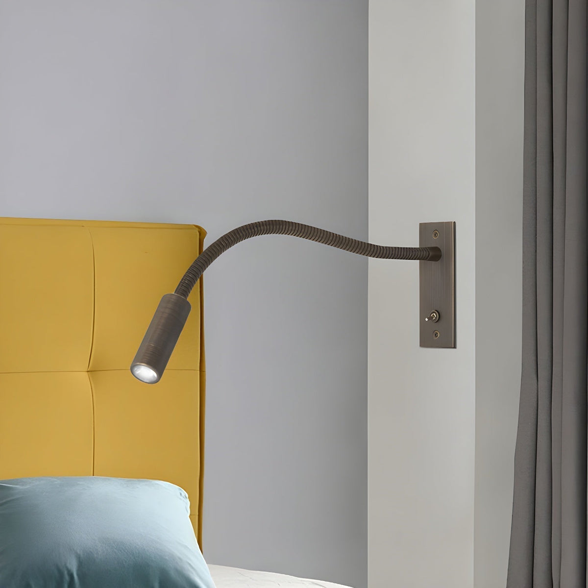 Lámpara de pared flexible - Luz de lectura minimalista para dormitorio y rincón de lectura