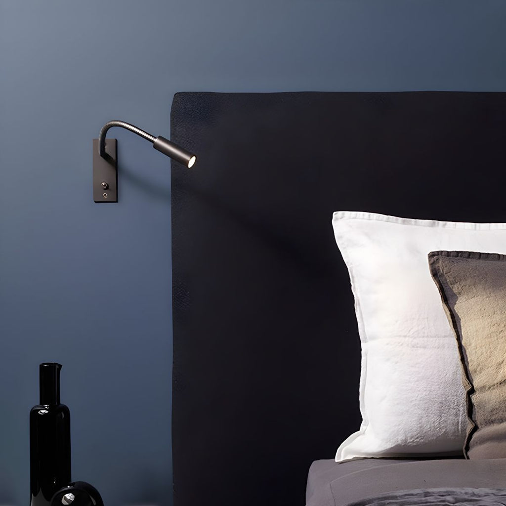 Lámpara de pared flexible - Luz de lectura minimalista para dormitorio y rincón de lectura