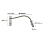 Lámpara de pared flexible - Luz de lectura minimalista para dormitorio y rincón de lectura