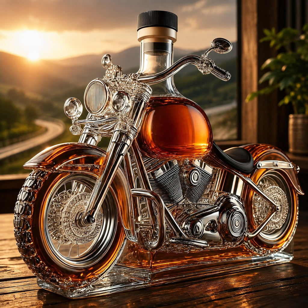 Licorera de whisky con forma de moto | DrehFass
