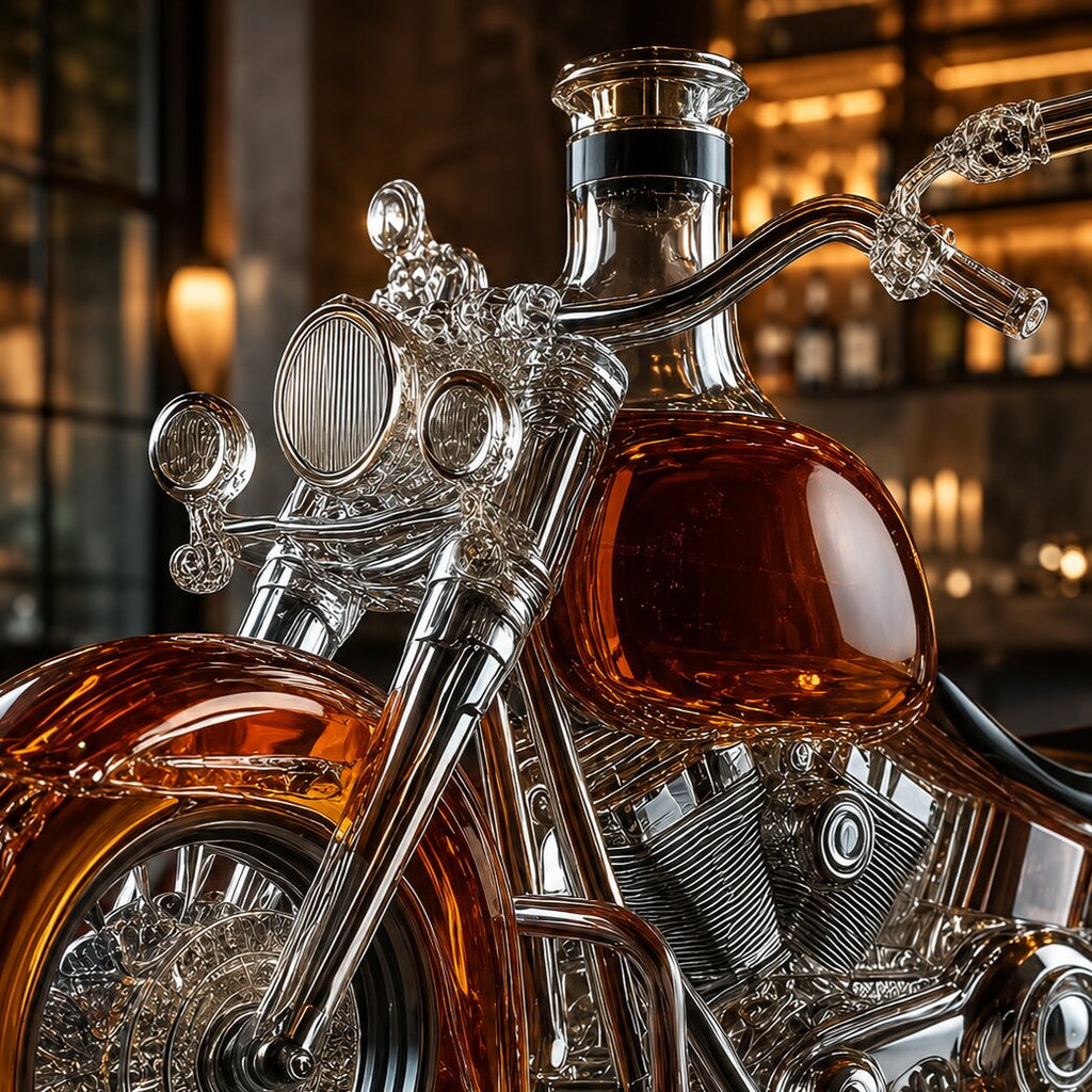 Licorera de whisky con forma de moto | DrehFass