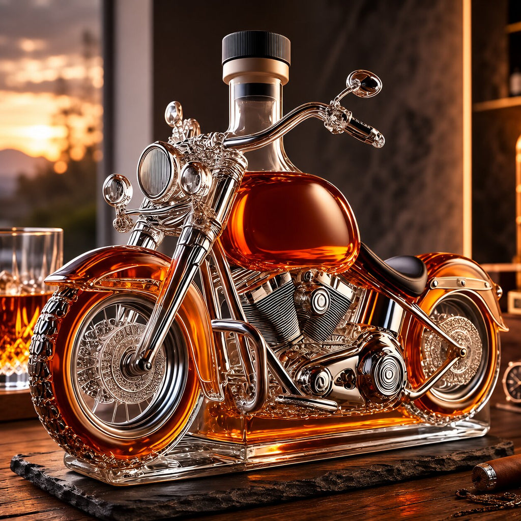 Licorera de whisky con forma de moto | DrehFass