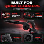 Livmore Turbo Blower soplador de mano inalámbrico mejorado con baterías recargables duales