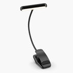 Luz de lectura con pinza | Recargable por USB y cuello flexible