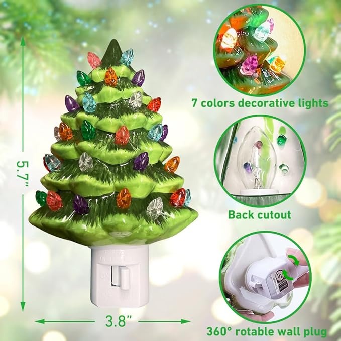Luz nocturna árbol de Navidad