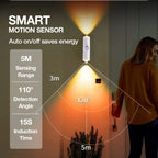 Luz nocturna LED inteligente con sensor de movimiento, lámpara de pared RGB regulable con cambio de color, luz ambiental