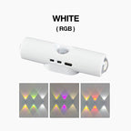 Luz nocturna LED inteligente con sensor de movimiento, lámpara de pared RGB regulable con cambio de color, luz ambiental