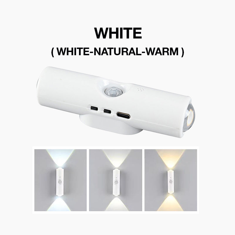 Luz nocturna LED inteligente con sensor de movimiento, lámpara de pared RGB regulable con cambio de color, luz ambiental