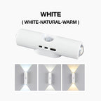Luz nocturna LED inteligente con sensor de movimiento, lámpara de pared RGB regulable con cambio de color, luz ambiental
