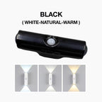Luz nocturna LED inteligente con sensor de movimiento, lámpara de pared RGB regulable con cambio de color, luz ambiental