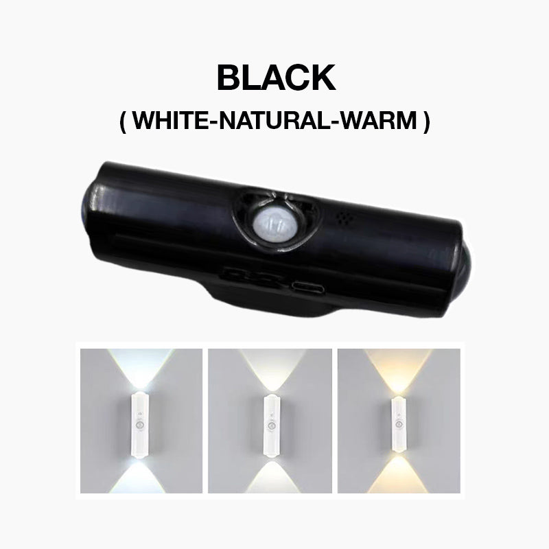 Luz nocturna LED inteligente con sensor de movimiento, lámpara de pared RGB regulable con cambio de color, luz ambiental