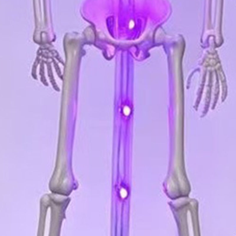 Luz solar de estaca esqueleto de Halloween impermeable LED para exterior lámpara de suelo de plástico para decoración de