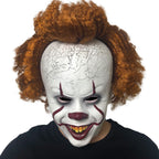 Máscara de Halloween terrorífica, máscara de demonio sonriente de látex para adultos, máscara espeluznante para fiestas 
