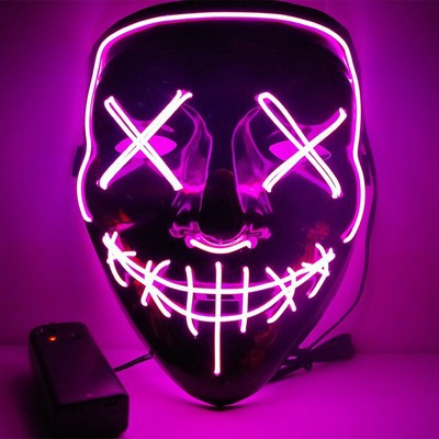 Máscara de Halloween terrorífica, máscara de demonio sonriente de látex para adultos, máscara espeluznante para fiestas 