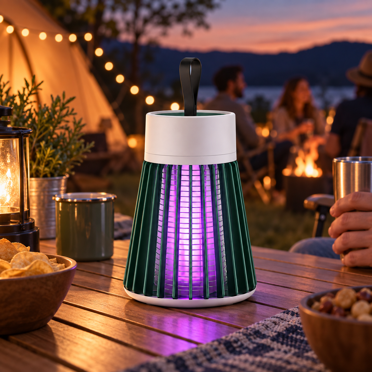 Matamoscas eléctrico interior USB portátil