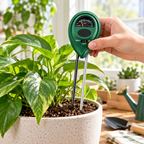 Medidor de humedad de suelo herramienta de jardinería sensor triple