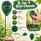 Medidor de humedad de suelo herramienta de jardinería sensor triple
