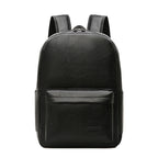Mochila de piel para portátil, piel premium, compatible con portátil de 15", tirantes acolchados