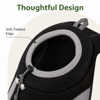 Mochila transportín para perros con red transpirable y acolchado ergonómico (base extraíble)