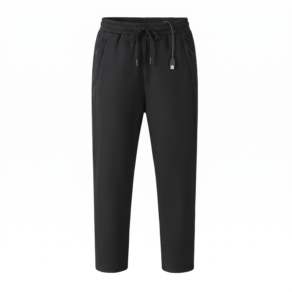Pantalones calefactables con 12 zonas, 3 niveles de calor, USB y bolsillos