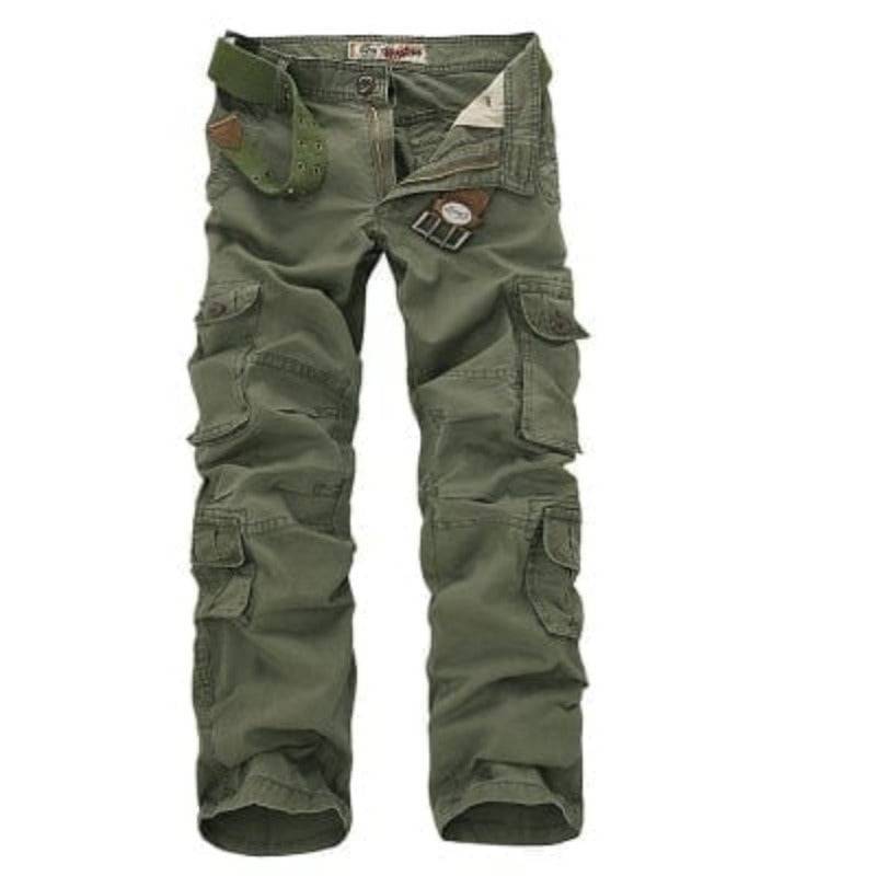 Pantalones cargo de exterior para hombre con múltiples bolsillos – construcción resistente