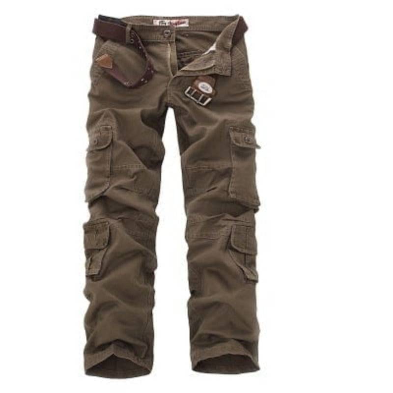 Pantalones cargo de exterior para hombre con múltiples bolsillos – construcción resistente