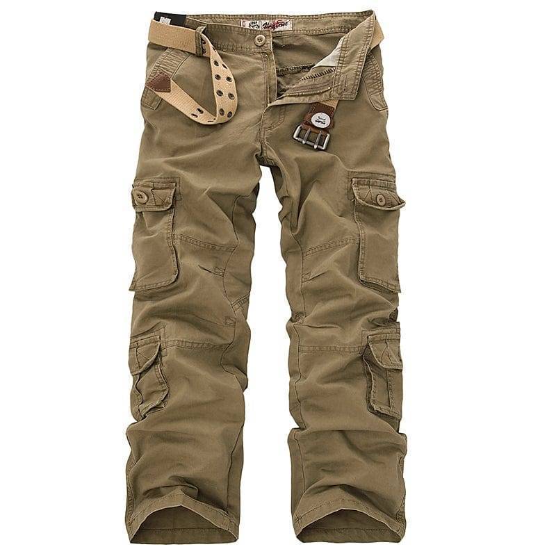 Pantalones cargo de exterior para hombre con múltiples bolsillos – construcción resistente