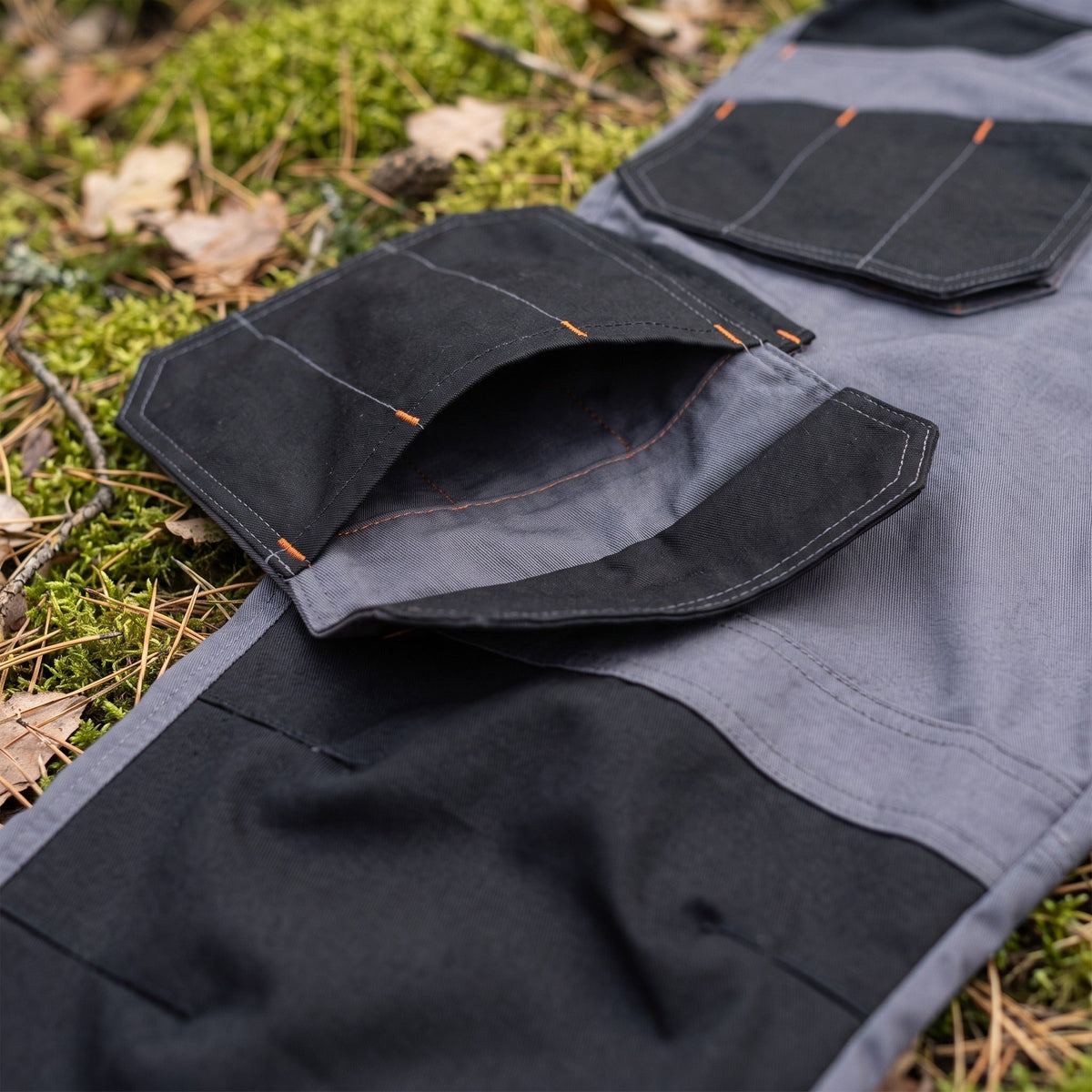 Pantalones cargo elásticos para hombre de mezcla de algodón para todas las estaciones con bolsillos