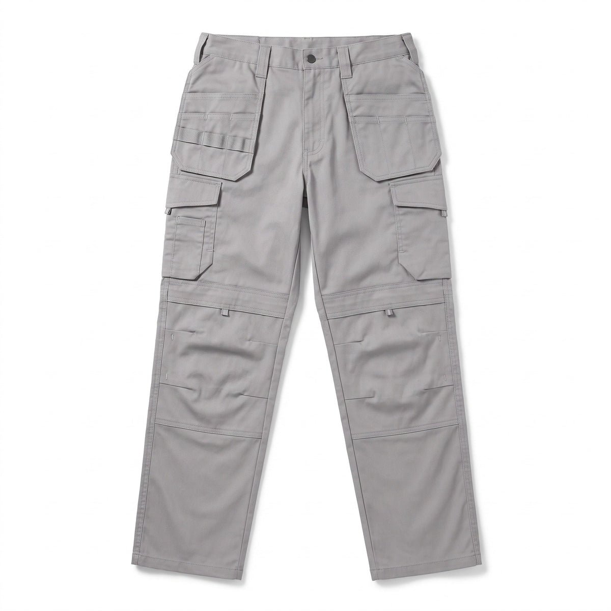 Pantalones cargo elásticos para hombre de mezcla de algodón para todas las estaciones con bolsillos