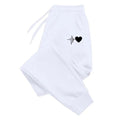 Pantalones de chándal de fitness para mujer con cintura ajustable con cordón y bolsillos laterales