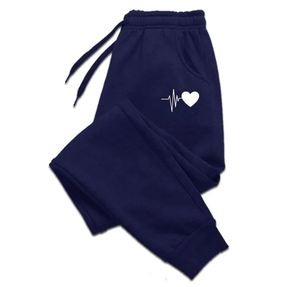 Pantalones de chándal de fitness para mujer con cintura ajustable con cordón y bolsillos laterales