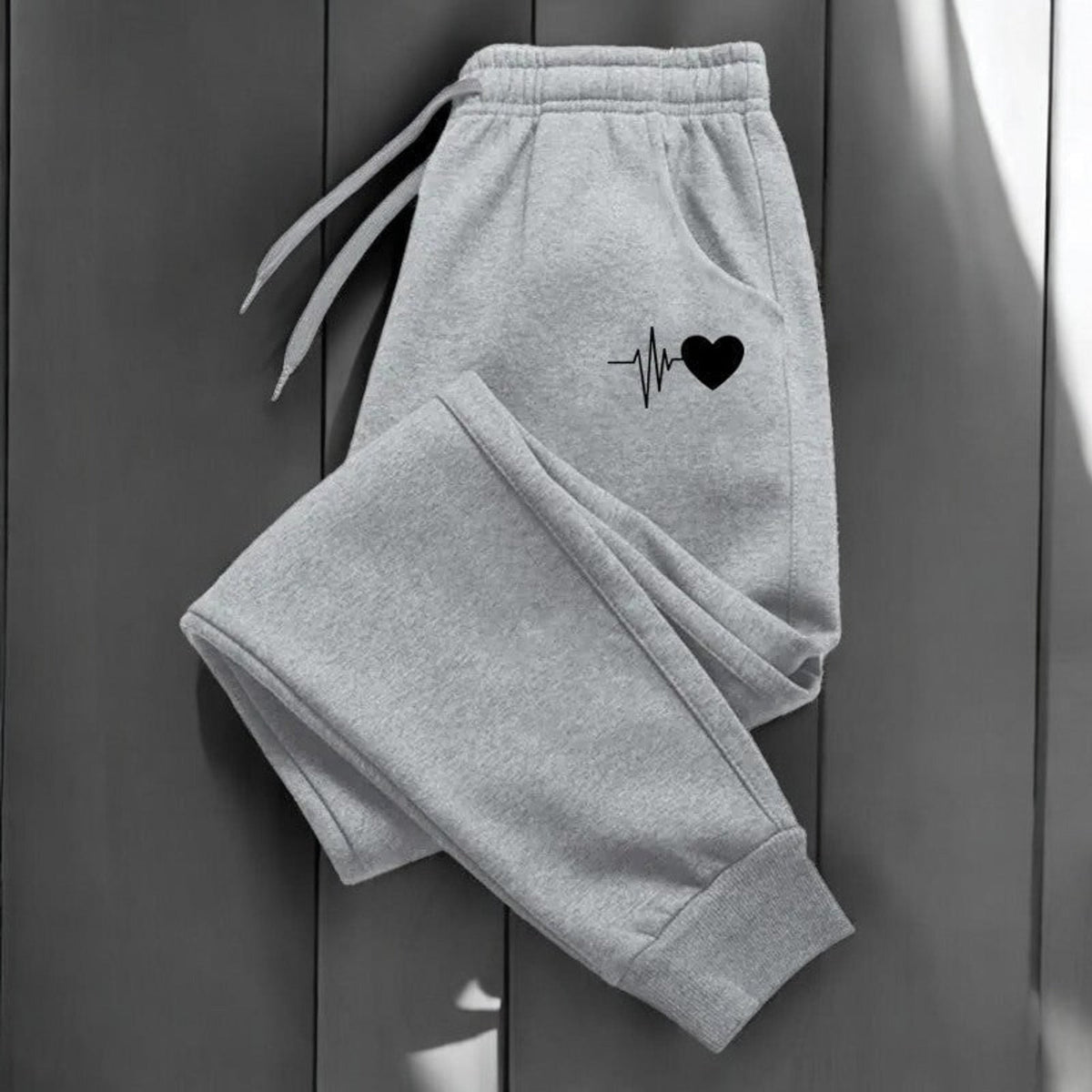 Pantalones de chándal de fitness para mujer con cintura ajustable con cordón y bolsillos laterales