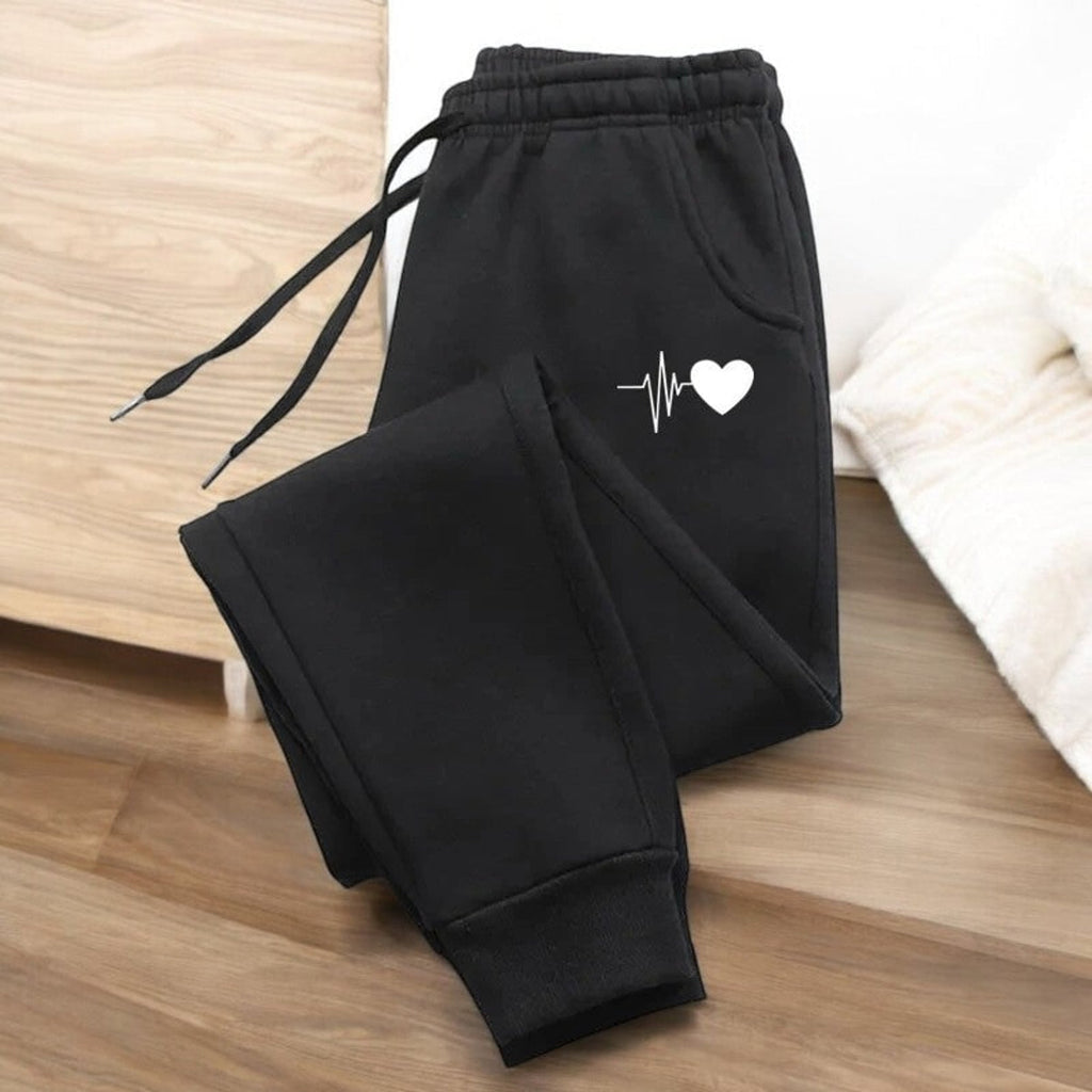 Pantalones de chándal de fitness para mujer con cintura ajustable con cordón y bolsillos laterales