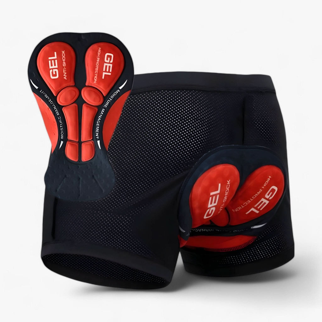 Pantalones cortos acolchados de moto con gel 5D – Comodidad transpirable