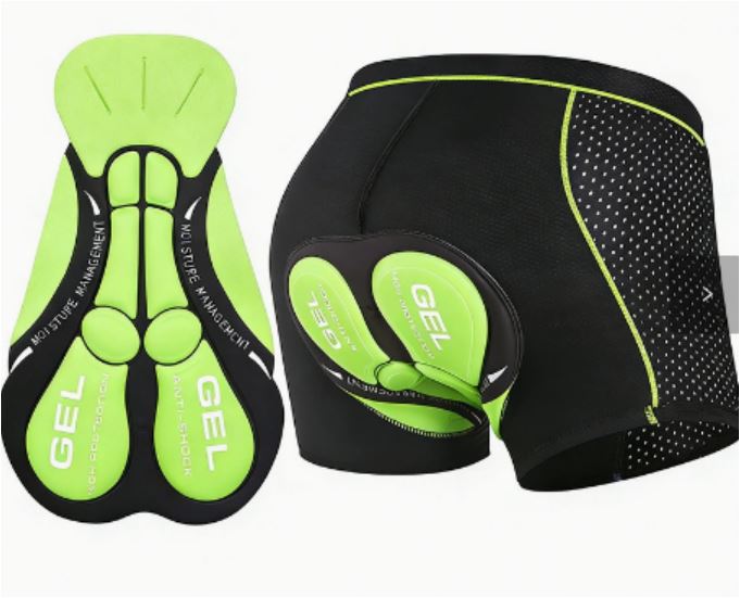 Pantalones cortos acolchados de moto con gel 5D – Comodidad transpirable
