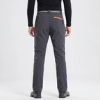 Pantalones de senderismo para hombre con forro polar y resistencia al agua