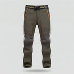 Pantalones de senderismo para hombre con forro polar y resistencia al agua