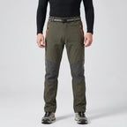 Pantalones de senderismo para hombre con forro polar y resistencia al agua