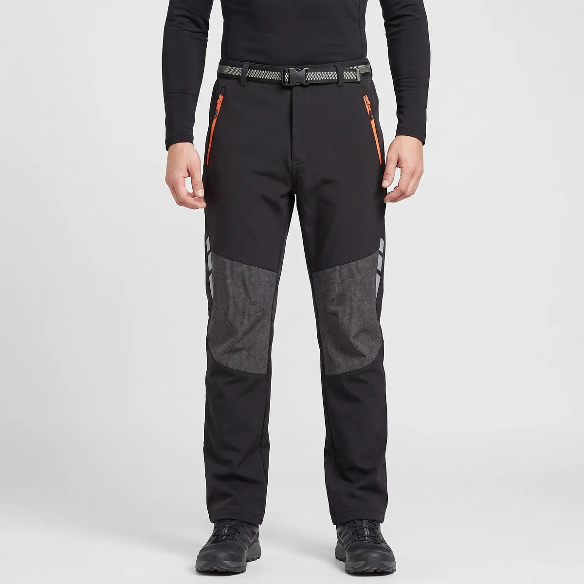 Pantalones de senderismo para hombre con forro polar y resistencia al agua