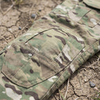 Pantalones tácticos de combate para hombre con rodillas reforzadas y camuflaje