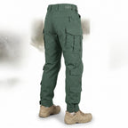 Pantalones tácticos de combate para hombre con rodillas reforzadas y camuflaje
