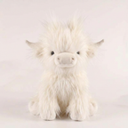 Peluche de vaca Highland | Animal de peluche suave con diseño realista | Compañero acogedor para todas las edades