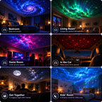 Proyector de cielo estrellado con motivos intercambiables | Sternschleier
