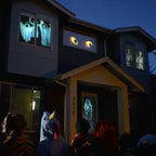 Proyector de Halloween | Ventanas e interiores | 12 películas incluidas | Instalación fácil