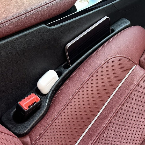Relleno para huecos del asiento del coche con bolsillo de almacenamiento