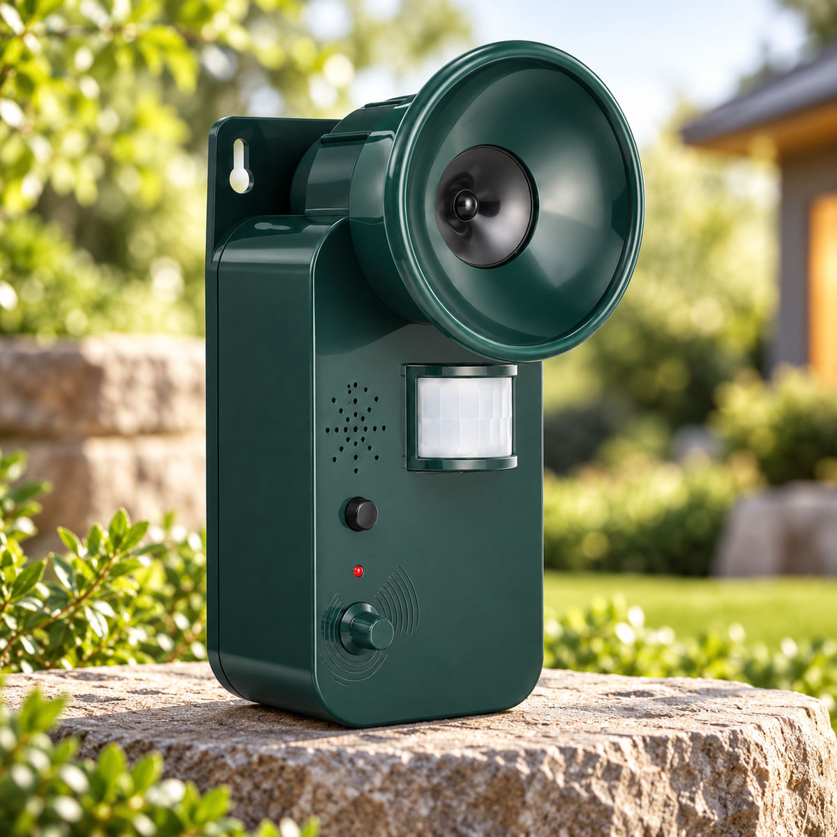Repelente Ultrasónico de Animales con Sensor de Movimiento Inalámbrico para Exterior