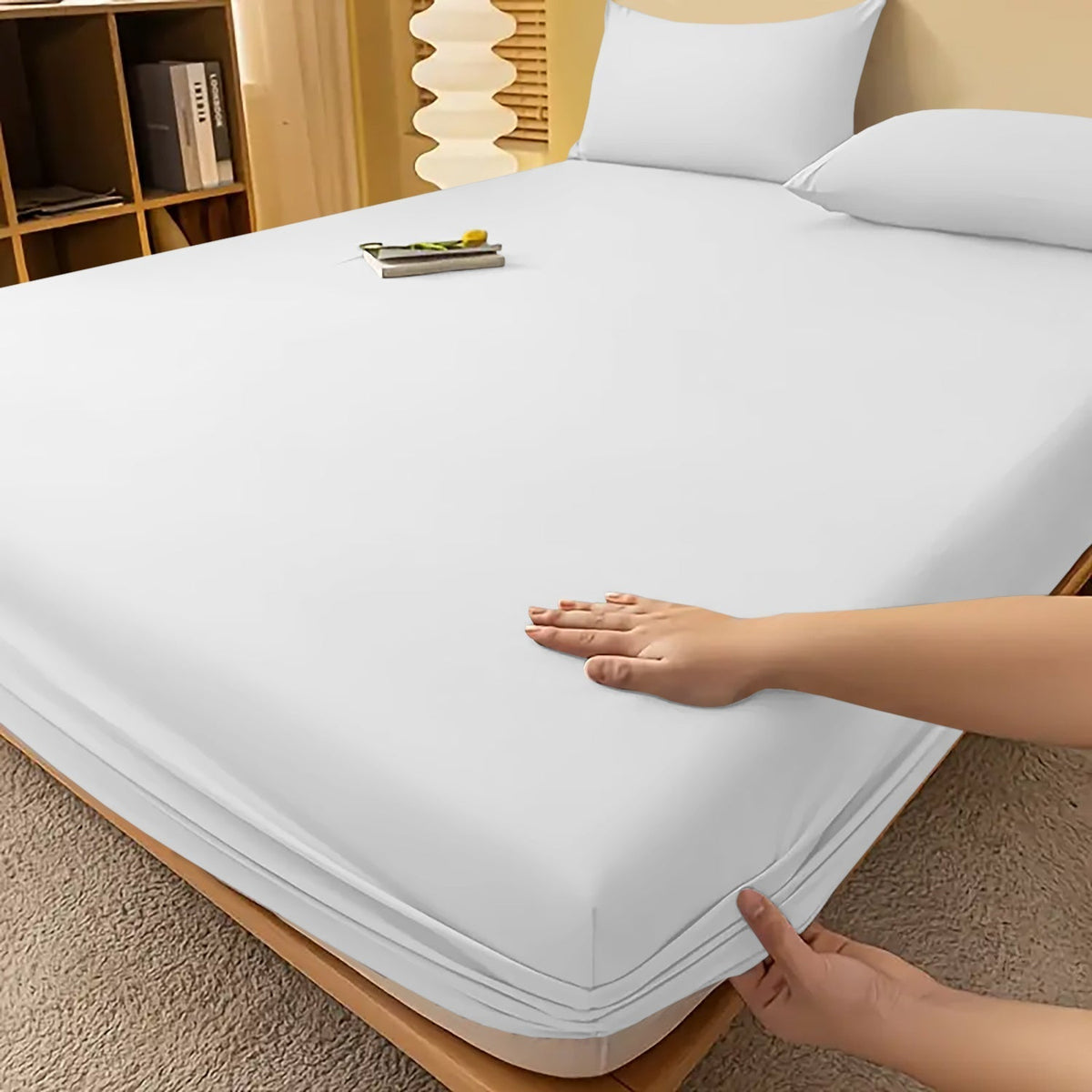 Sábana bajera ajustable de lujo – Comodidad sin esfuerzo para todas las estaciones