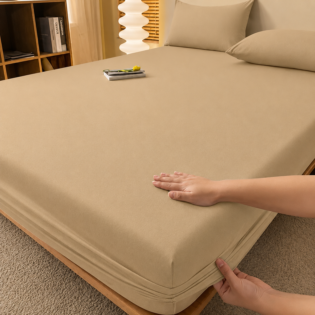 Sábana bajera ajustable de lujo – Comodidad sin esfuerzo para todas las estaciones