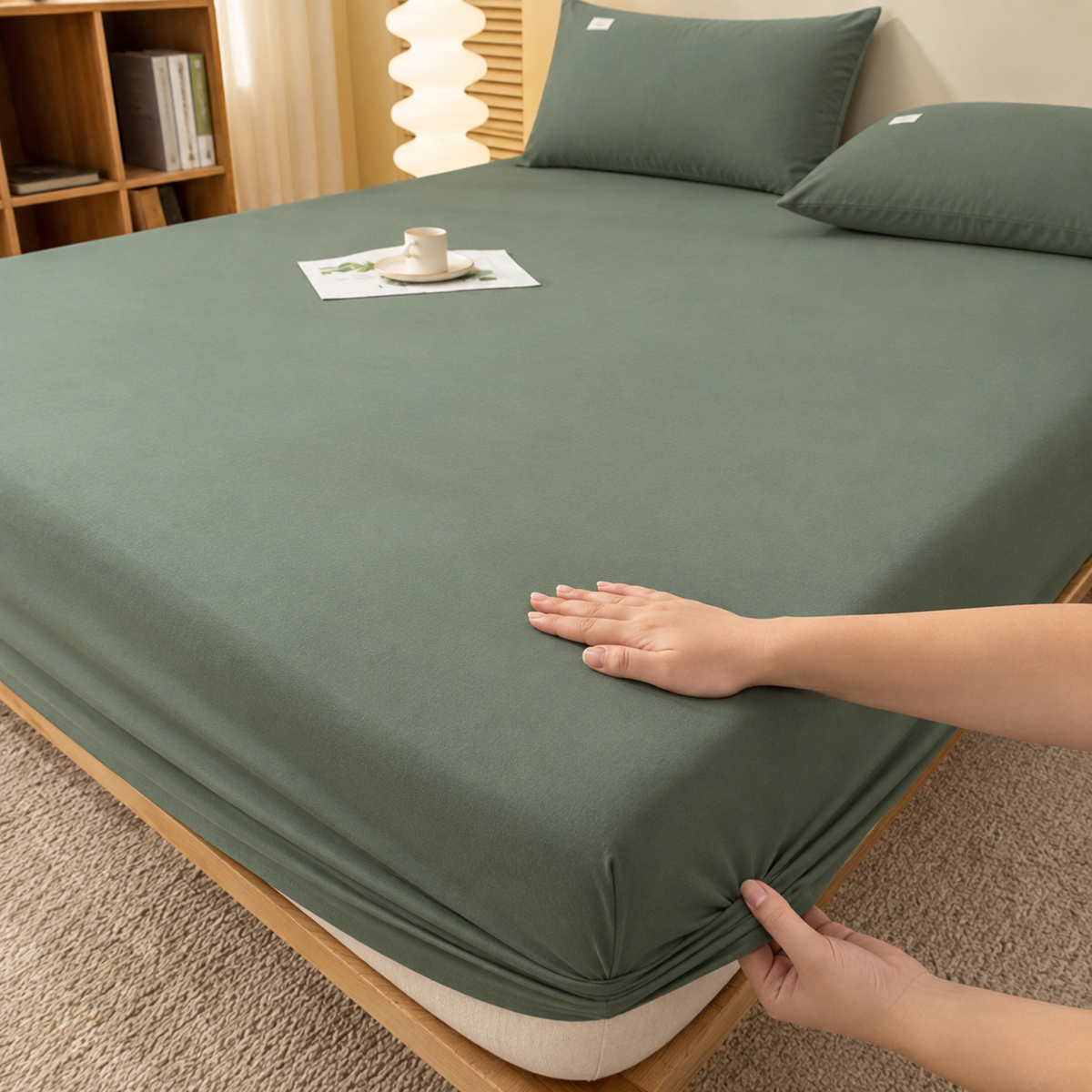 Sábana bajera ajustable de lujo – Comodidad sin esfuerzo para todas las estaciones
