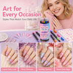 Set de 12 rotuladores de doble punta para nail art de 24 colores